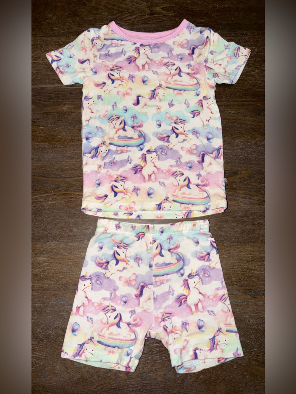 Birdie Bean Renee Unicorns 2 Piece PJ Shorts Set 2T